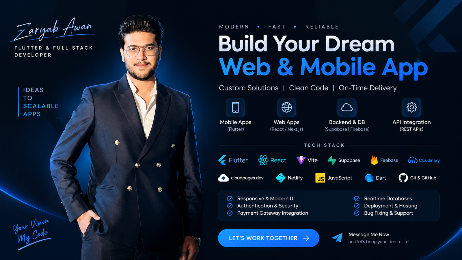 I will build a professional Custom website for you.